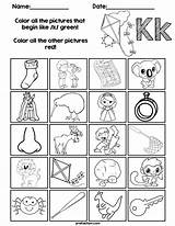 Worksheets Consonants Initial Coloring Color Grade Phonics Find Preschool Teacherspayteachers Alphabet Kindergarten Choose Board sketch template