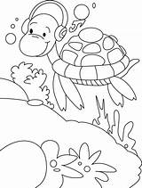 Coloring Pages Rock Turtle Morning Walk Turtles Music Cartoon Bestcoloringpages Drawing Kids Bestappsforkids sketch template
