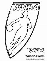 Coloring Logo Pages Nba Wnba Basketball Women Popular Coloringhome sketch template