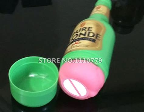 Aircraft Cup For Mens Masturbation In Beer Bottle Shape Attached Onto