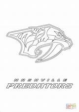 Nashville Predators Nhl Logo Coloring Pages Hockey Printable Sport Color Print Supercoloring Book Drawing Silhouettes Categories sketch template