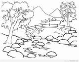 Coloring Scenery Pages Getcolorings sketch template