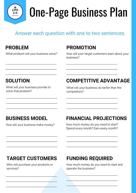 page business plan business plan template business planner business plan  etsy