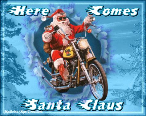 santa motorcycle s find and share on giphy