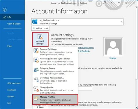 How To Delete Profile In Outlook Pureinfotech