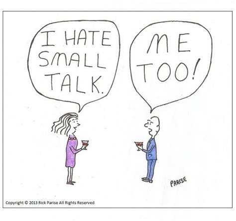 the art of small talk cartoons comics rick parise