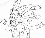 Pokemon Sylveon Coloring Pages Getcolorings Getdrawings Printable sketch template
