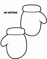 Mittens Coloring Pages Color Colorluna sketch template