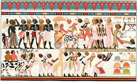 Nubian Chiefs Bringing Presents To The King Of Egypt Copy