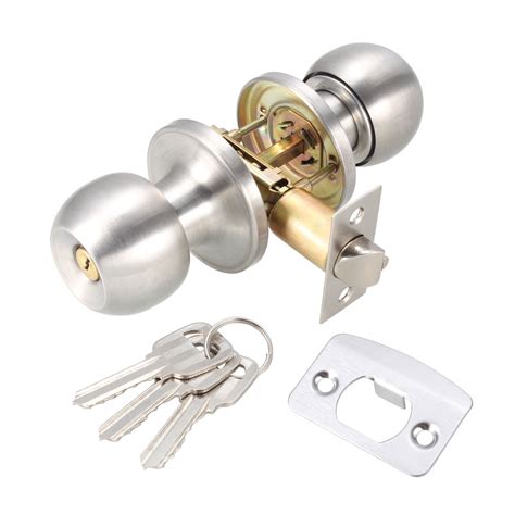 bedroom bathroom keyed oval handle  door knob lock locks hardware walmartcom