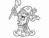 Wizard Coloring Powerful Wand Magic Coloringcrew Magician Dibujo Fantasy Wizards sketch template