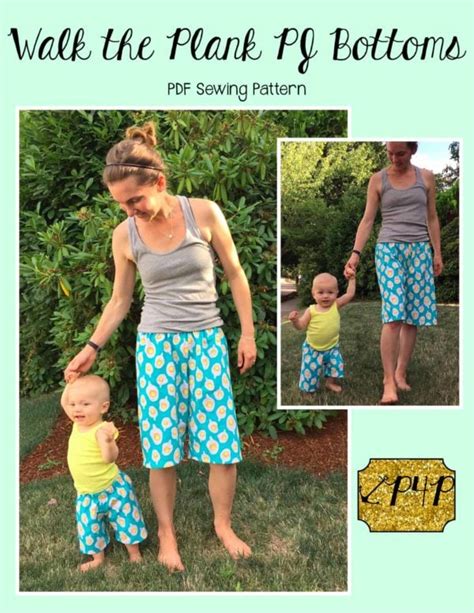 Walk The Plank Pj Bottoms Youth Unisex Patterns For Pirates