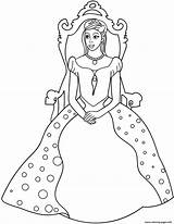 Trono Throne Dibujo Ausmalbilder Princesas Prinzessin sketch template