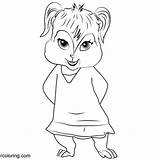 Chipmunks Alvin Theodore sketch template