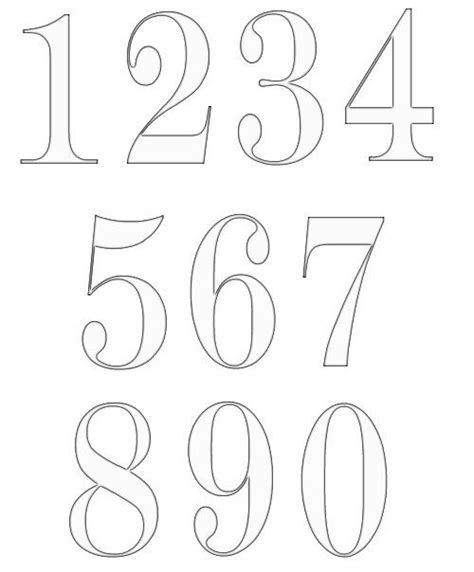number template  crafty pinterest numbers templates