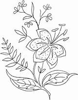 Coloring Flowers Pages Flower Printable Adult Embroidery Adults Book Hand Sheets Patterns Color Template Designs Lily Colouring Coupons Colorpagesformom Work sketch template