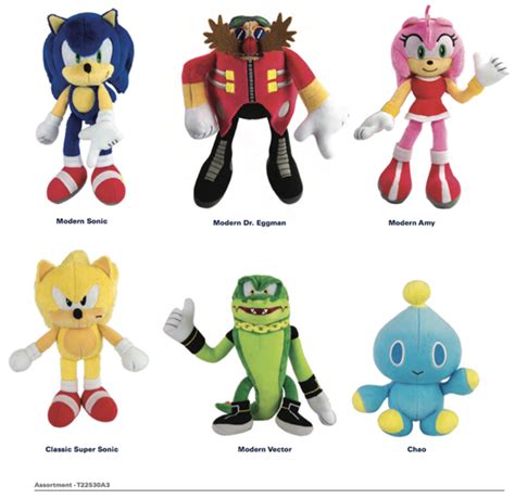 Tomy Reveals New Sonic The Hedgehog Action Figures Plush