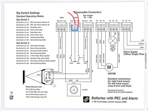 wiring   receiver   rollertec motorised garage door diynot forums