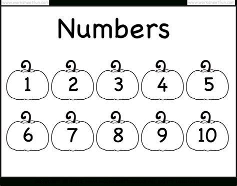 preschool numbers   practice  printable colored printable