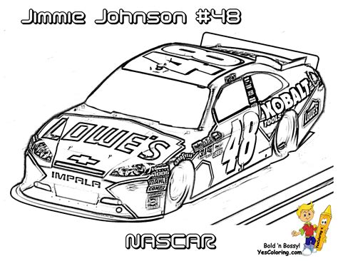 nascar coloring pages printable