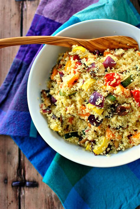 roasted vegetable couscous simply scratch