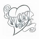 Tattoo Mom Heart Sketch Outline Simple Sketches Designs Drawing Banner Hearts Rose Tattoos Dad Flash Paintingvalley Drawings Getdrawings Card Cute sketch template