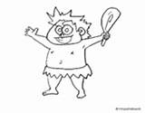 Sapien Homo Coloring Boy Cavemen Coloringcrew Pages sketch template