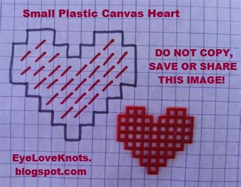 small plastic canvas hearts  plastic canvas pattern eyeloveknots