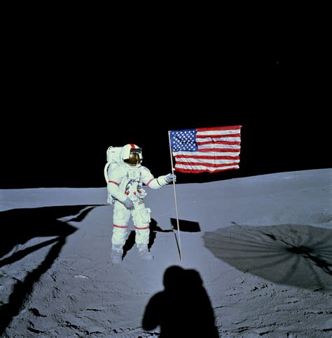 astronaut alan shepard  apollo  eva   moon moon nasa science