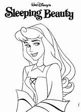 Coloring Sleeping Beauty Pages Disney Princess Printable Cartoon Aurora sketch template