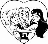 Archie Coloring Betty Veronica Wecoloringpage sketch template