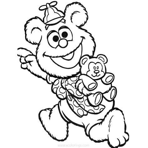 muppet babies coloring pages fozzie xcoloringscom