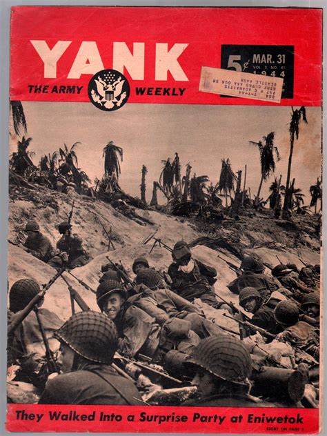 yank  army weekly sad sack invasion cover mental breakdowns vg  magazine