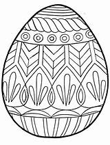 Easter Coloring Egg Ukrainian Pages Eggs Ads Creative sketch template