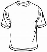 Shirt Blank Outline Clipart Template Coloring Library sketch template