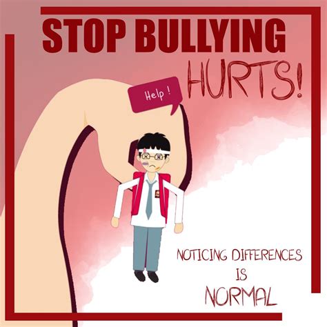 contoh gambar poster stop bullying