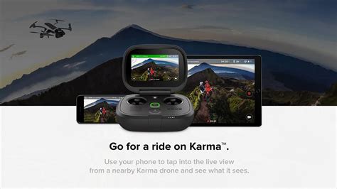 gopros passenger app    control  nearby karma drone