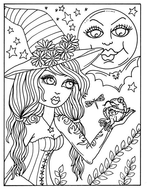 hocus pocus witches printable coloring pages  adults etsy denmark