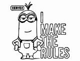 Minion Coloring Pages Kevin Rules Minions Make Adult Cool Printable Wecoloringpage Cartoon Halloween Colouring Awesome Print Color Despicable Getcolorings Templates sketch template
