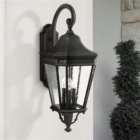 Country Cottage Black Motion Sensor Outdoor Wall Light H6924 Lamps