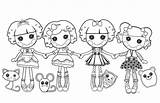 Lalaloopsy Coloring Pages Dolls Colouring Pet Kids Pets Dgd Lego sketch template