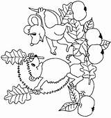 Herbst Ausmalbilder Malvorlagen Kinder Ausmalen Hedgehog Igel sketch template