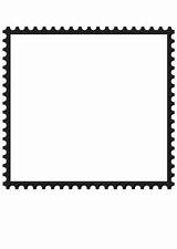 Francobollo Briefmarke Cuadrado Quadrato Sello Malvorlage Vierkant Viereckige Postzegel Educolor sketch template