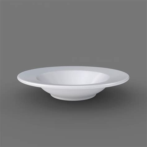 single plate soup bowl 3d model cgtrader