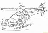 Pages Lego Police City Coloring Helicopter Color sketch template