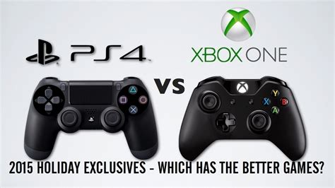 Ps4 Vs Xbox One 2015 Holiday Exclusives Ps4 X1 Sales