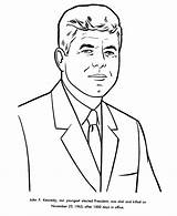 Coloring Pages Presidents Kennedy John President Sheets Presidential Easy Popular Bluebonkers States United Coloringhome sketch template