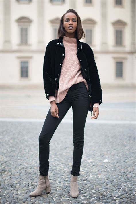 chic ways  rock black skinny jeans black jeans outfit jeans