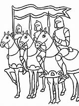 Chevalier Ritter Chevaliers Ausmalbilder Ausmalen Playmobil Combat Coloriages Cavaleiros Caballeros Colorier Armada Horse Knights Chateau Fort Hellokids Malvorlagen Caballero Cavalos sketch template
