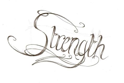 strength tattoo design rough  bunbunsupreme  deviantart